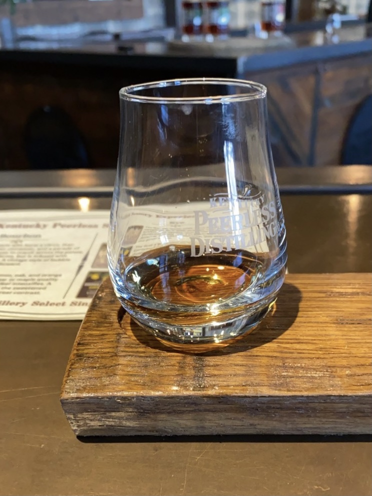 Bourbon tasting at Kentucky Peerless Distilery
